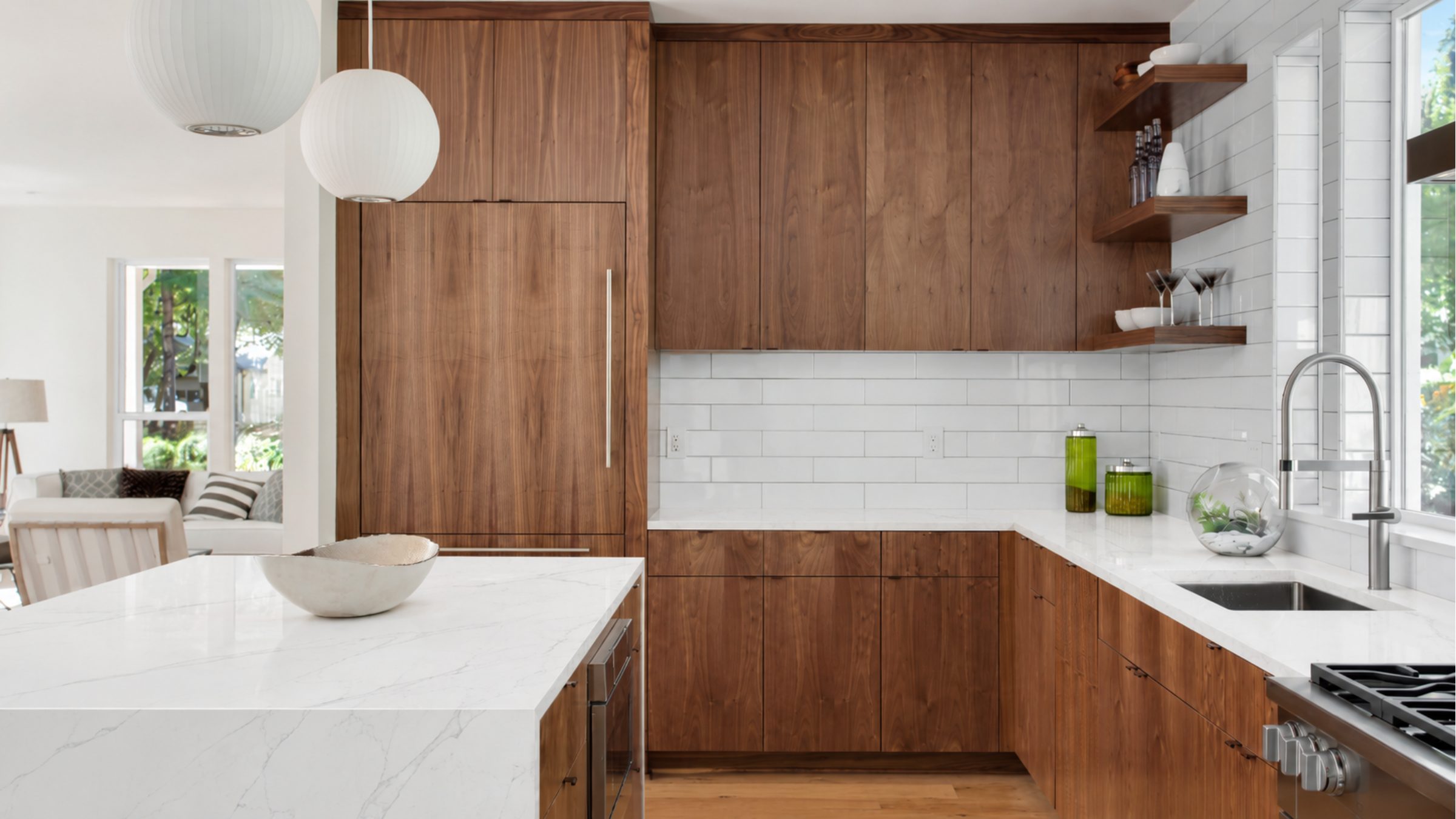 TS-1103 Verona Mist quartz kitchen