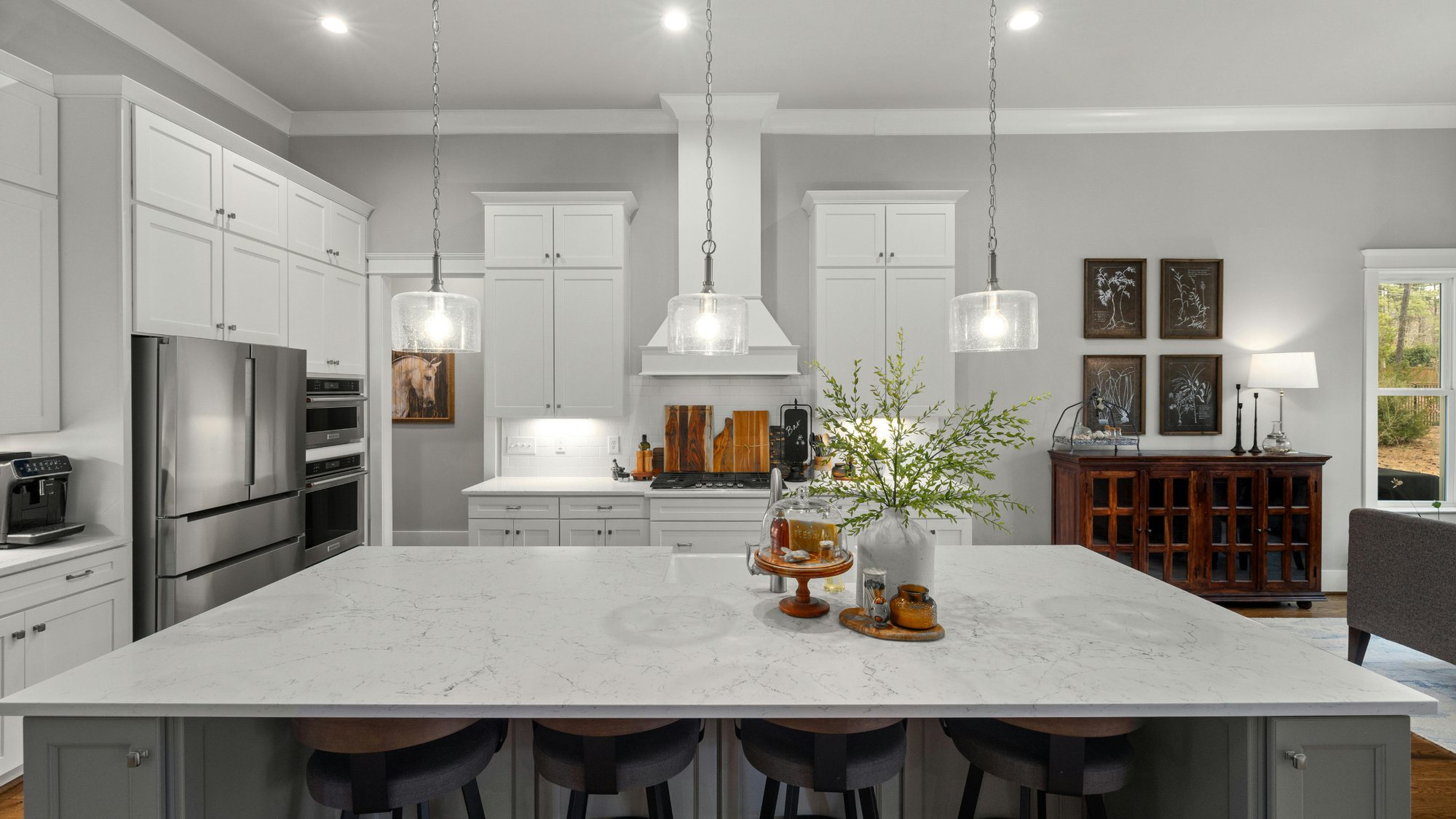 TS-1109 Silver Crest quartz kitchen